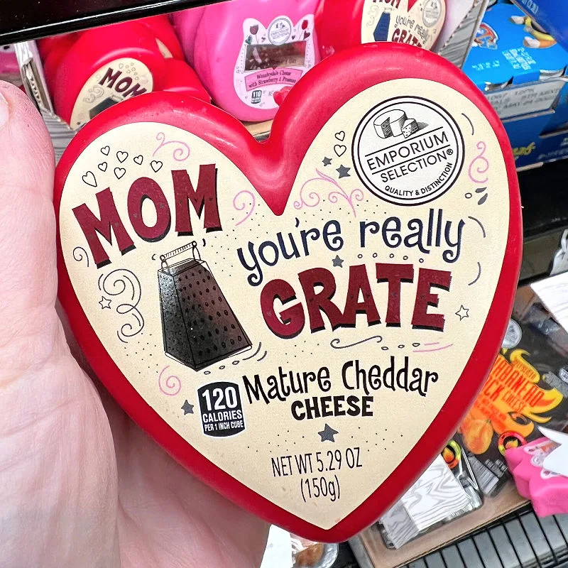 mother's day heart shaped cheese from aldi