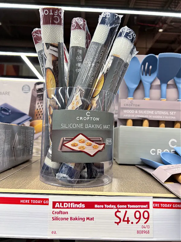 silicone baking mats at aldi