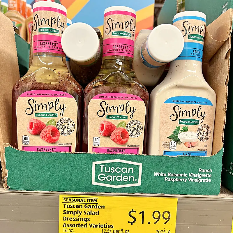 simply dressings at aldi