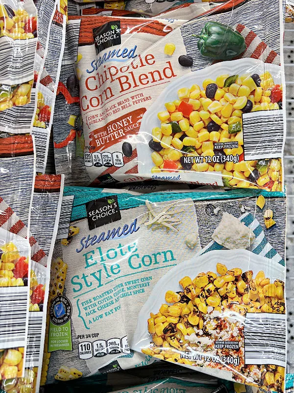 elote and chipotle corn at aldi