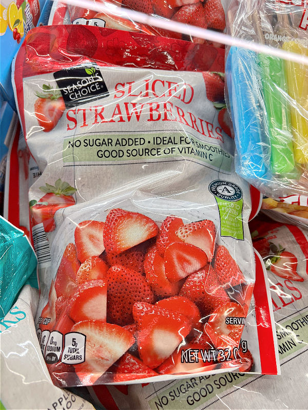 frozen strawberries for smoothies