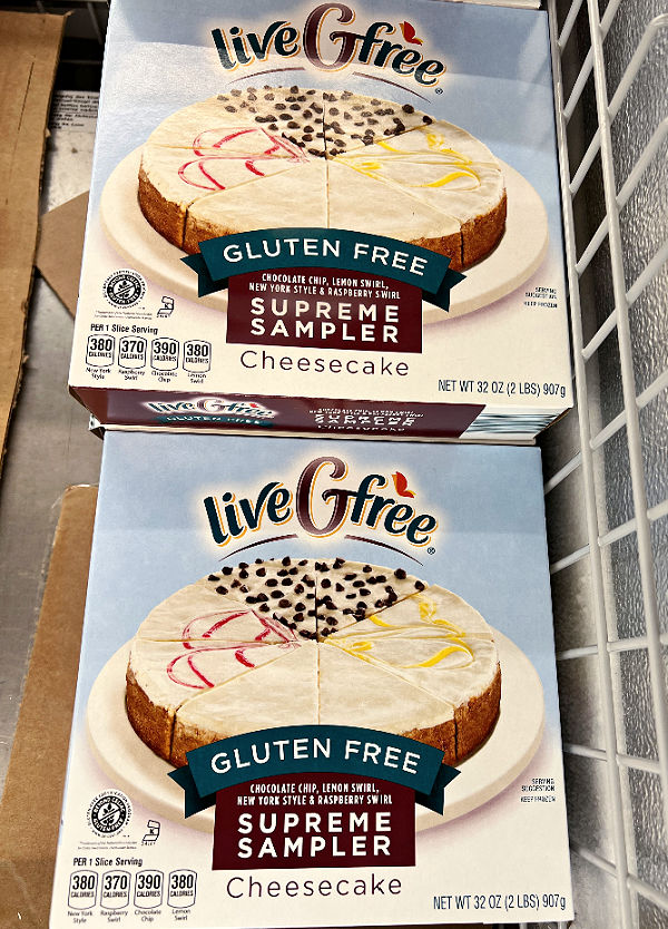 gluten free cheesecake sampler