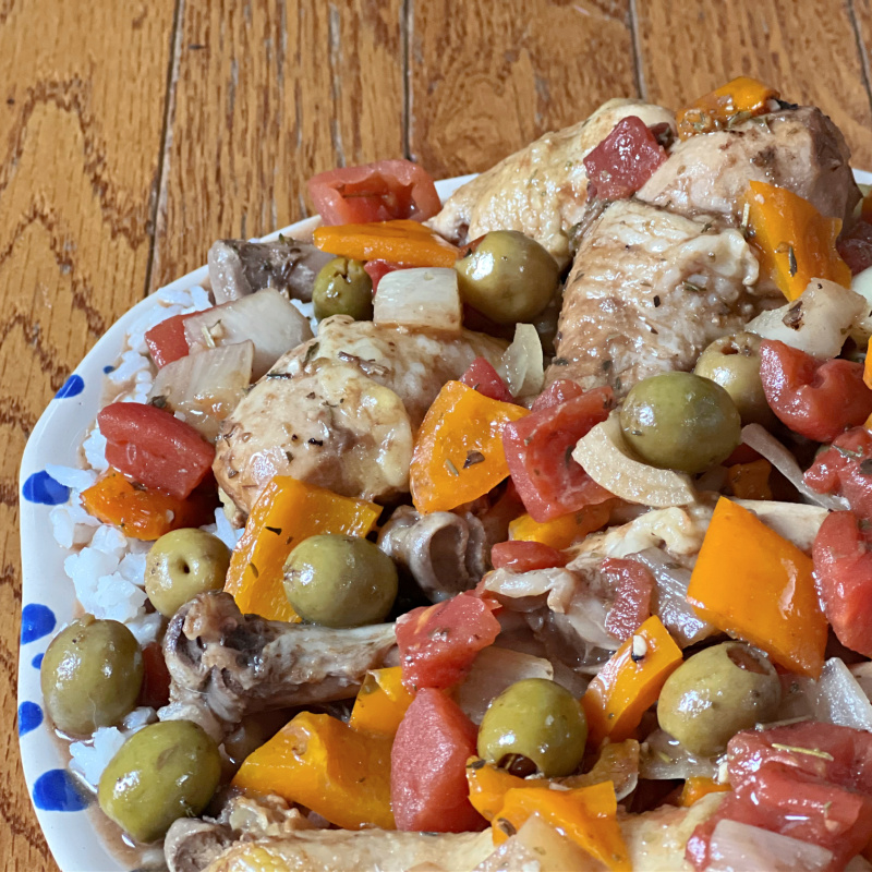 mediterranean chicken drumsticks on a plate