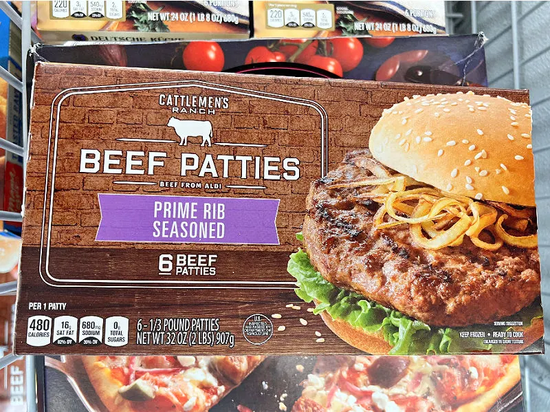 prime rib seasoned beef patties