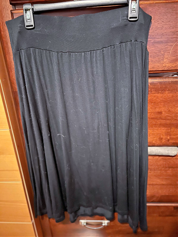 black skirt from aldi