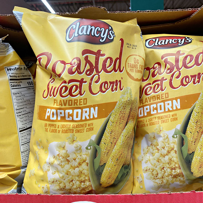 sweet corn flavored popcorn
