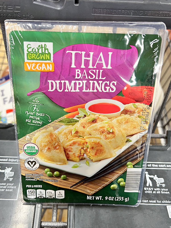 vegan thai basil dumplings