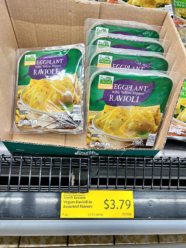 vegan ravioli at aldi