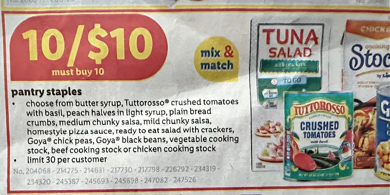 ten for $10 at lidl