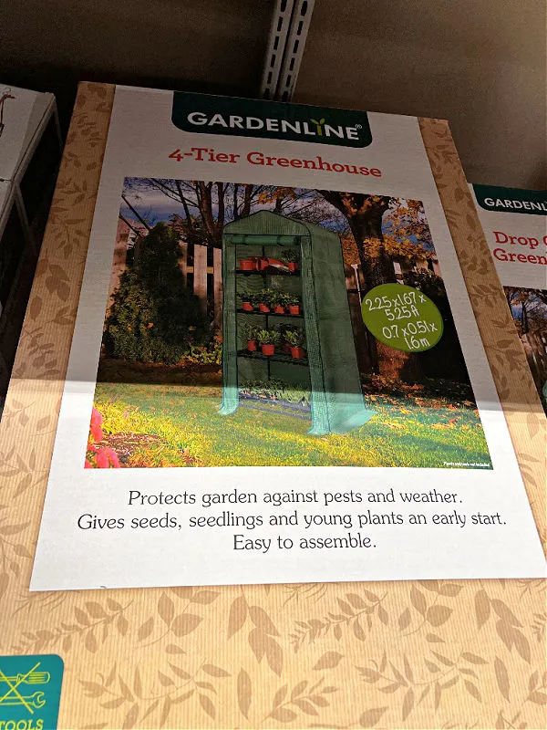 gardenline 4-tier greenhouse