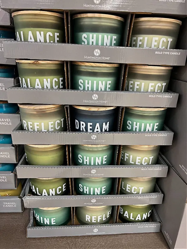 big font candles