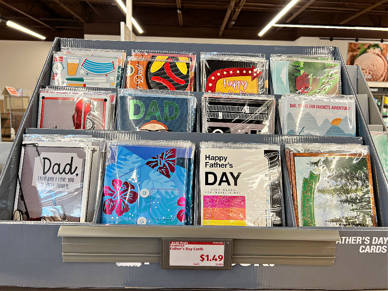 father's day cards at aldi are now $1.49