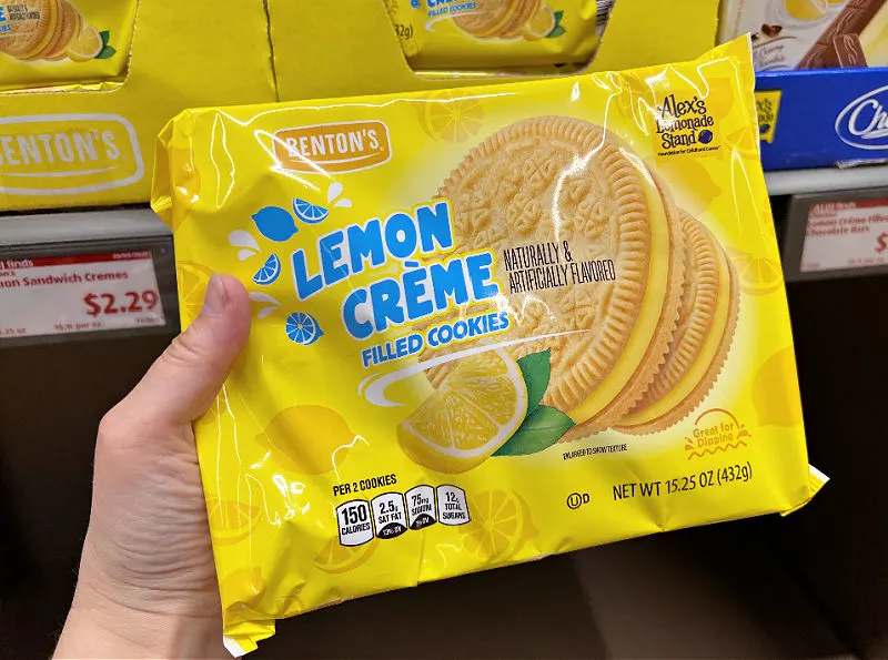 lemon creme cookies