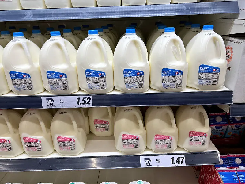 milk at lidl