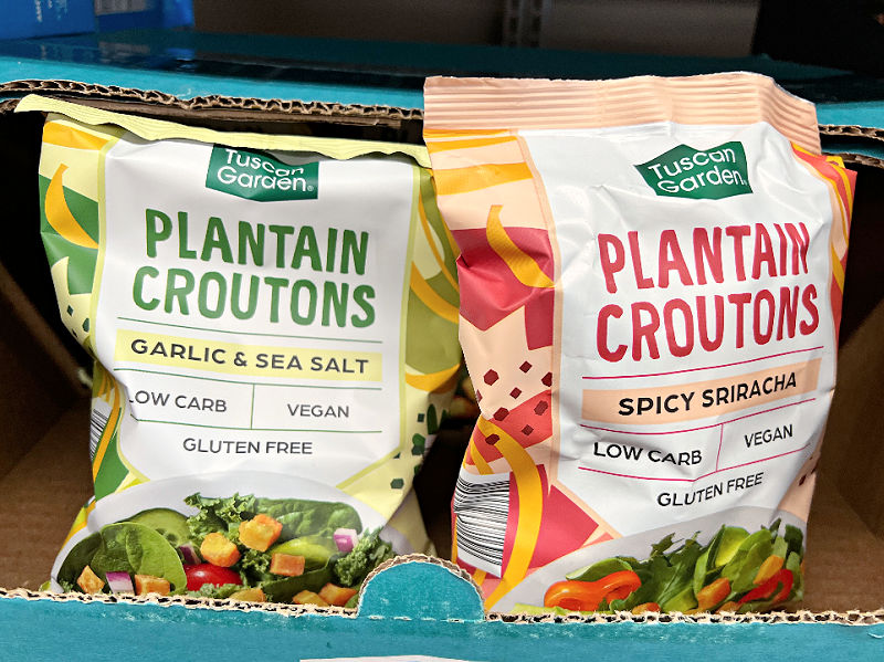 plantain croutons
