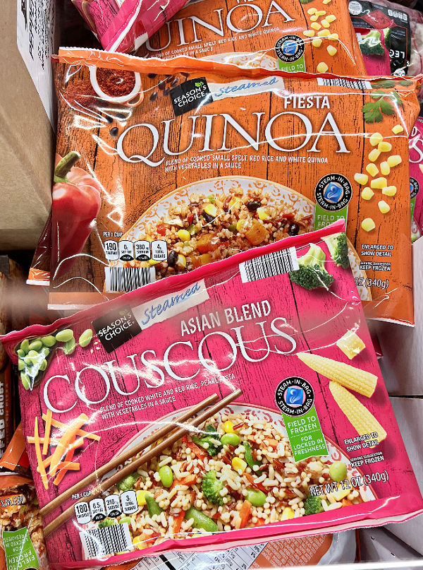 frozen quinoa and couscous blends