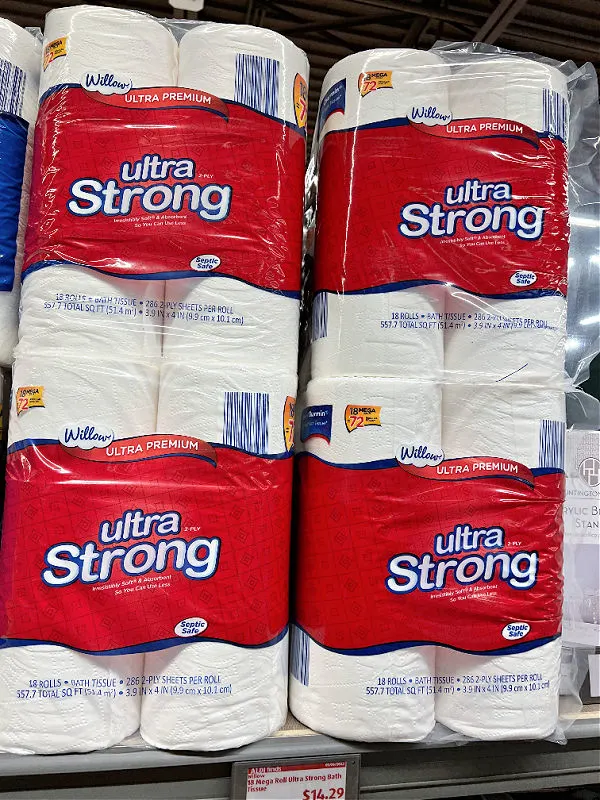 willow ultra strong toilet paper