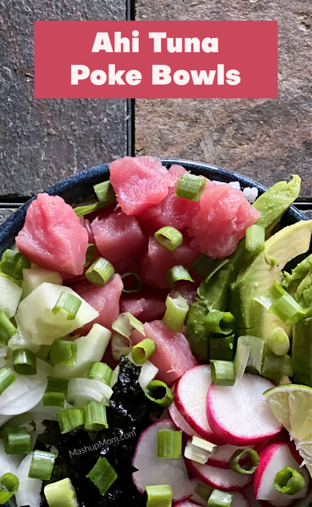 make your own tuna poke bowls