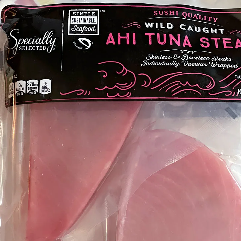 sushi grade tuna at aldi