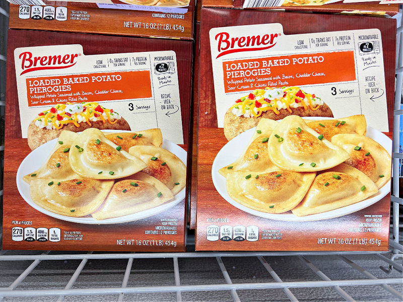 loaded baked potato pierogies at aldi