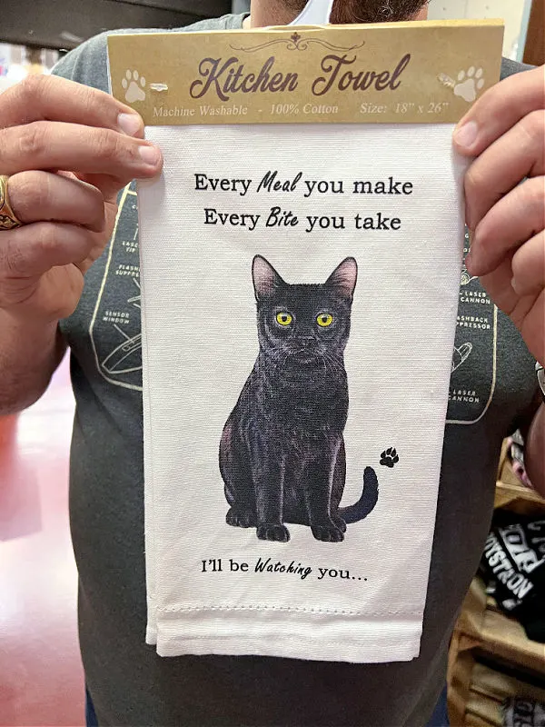 every meal you make every bite you take cat towel