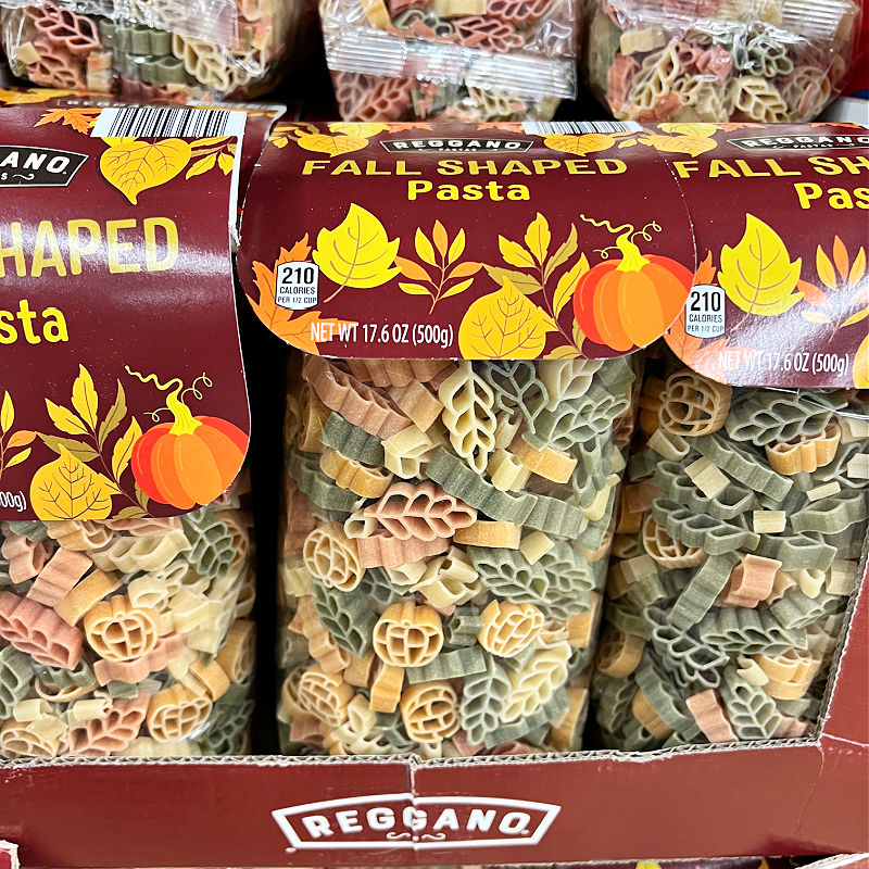 fall shaped pasta