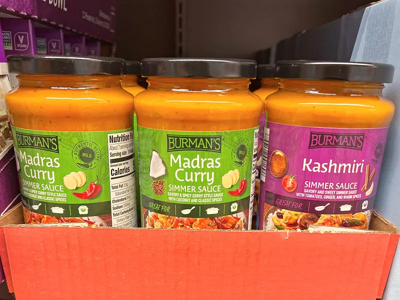 burman's indian sauces from aldi