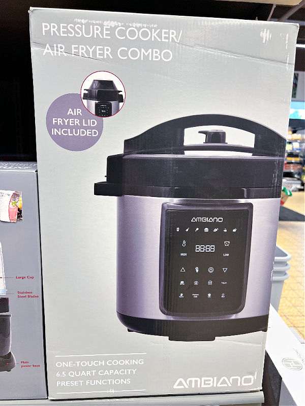 Aldi Selling an Ambiano Pressure Cooker and Air Fryer Combo