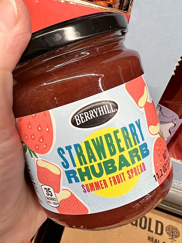 strawberry rhubarb fruit spread