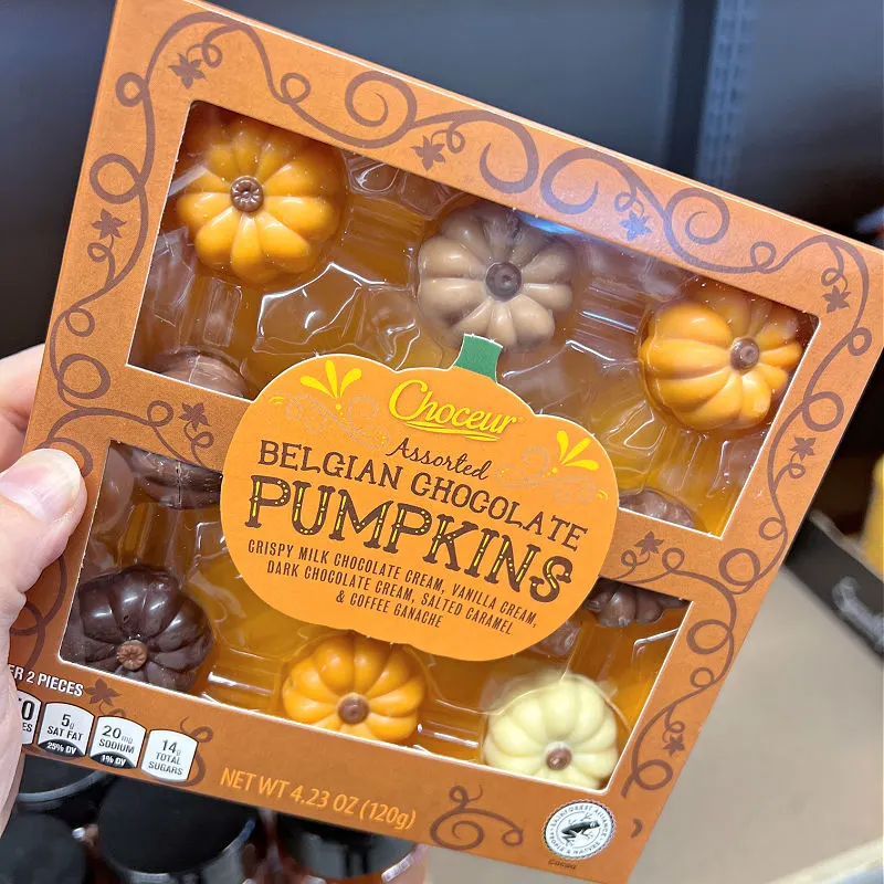 belgian chocolate pumpkins