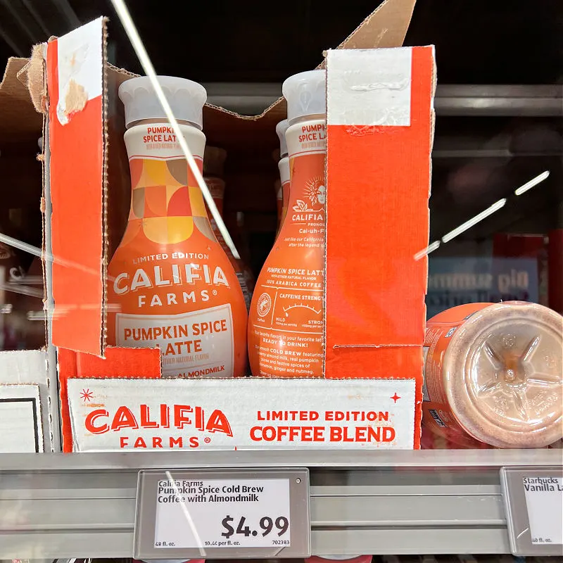 califia pumpkin spice latte