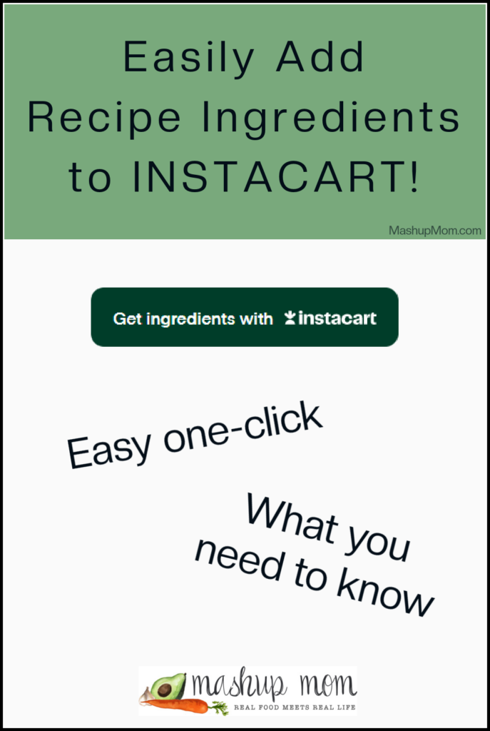 easily add recipe ingredients to Instacart