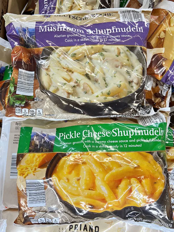 schupfnudeln in pickle cheese or mushroom