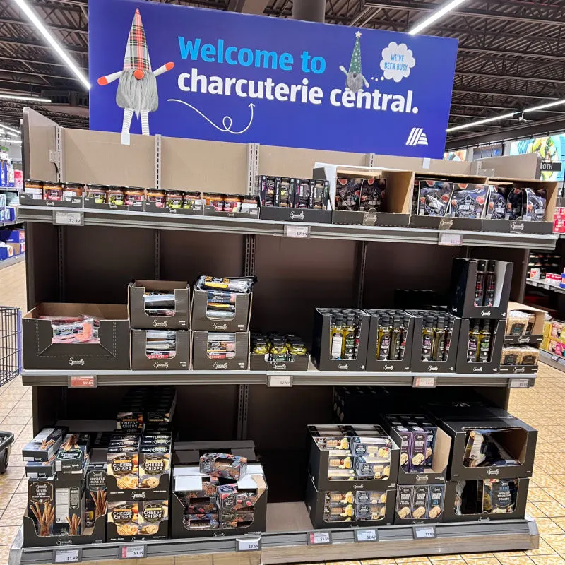 charcuterie board end cap