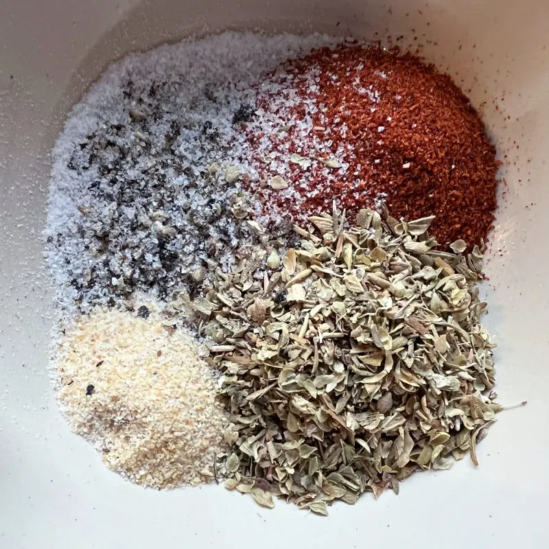 spices for the chicken