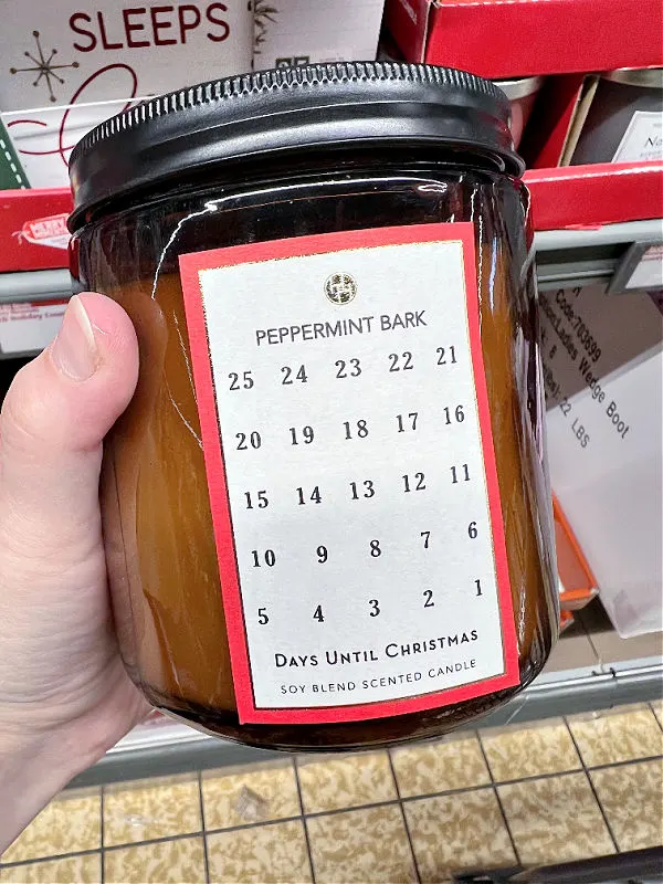 advent calendar candle