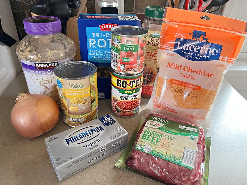 taco pasta ingredients