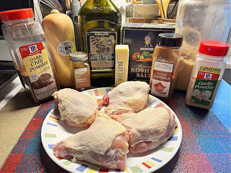 chicken and butternut squash ingredients