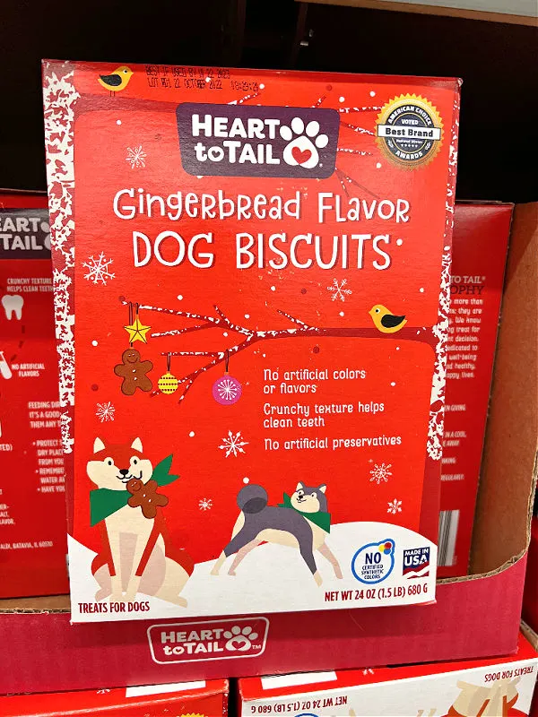 gingerbread dog biscuits