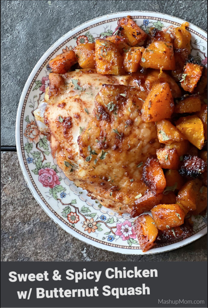 sweet & spicy chicken with butternut squash