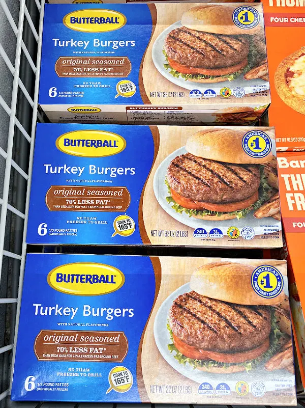 butterball turkey burgers