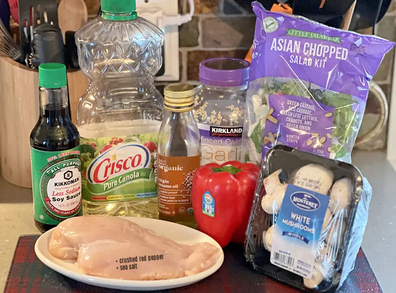 chopped salad kit stir fry ingredients