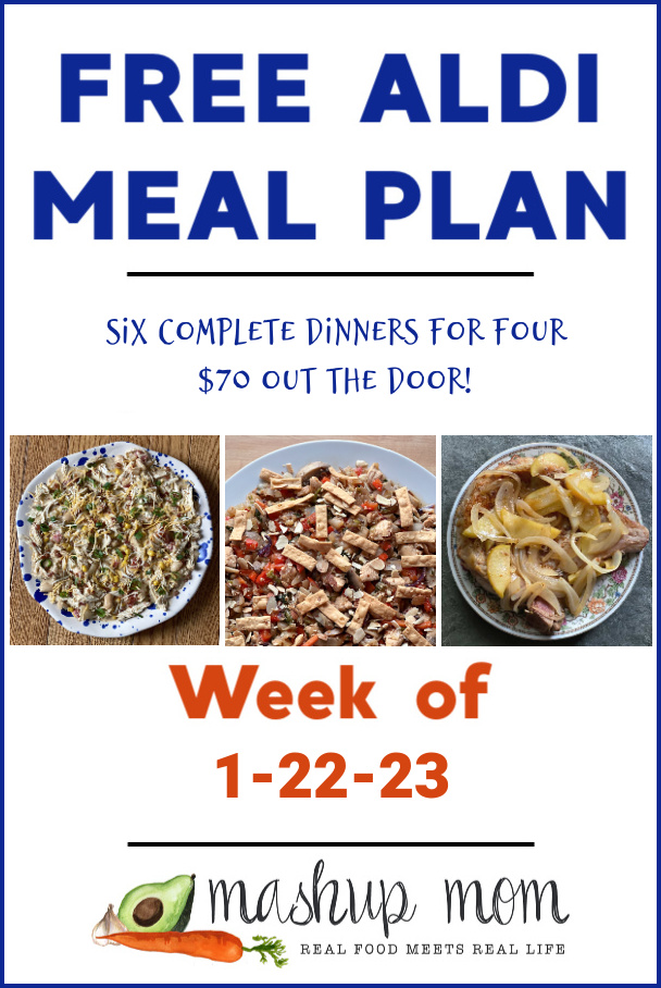 Free ALDI Meal Plan week of 1/22/23