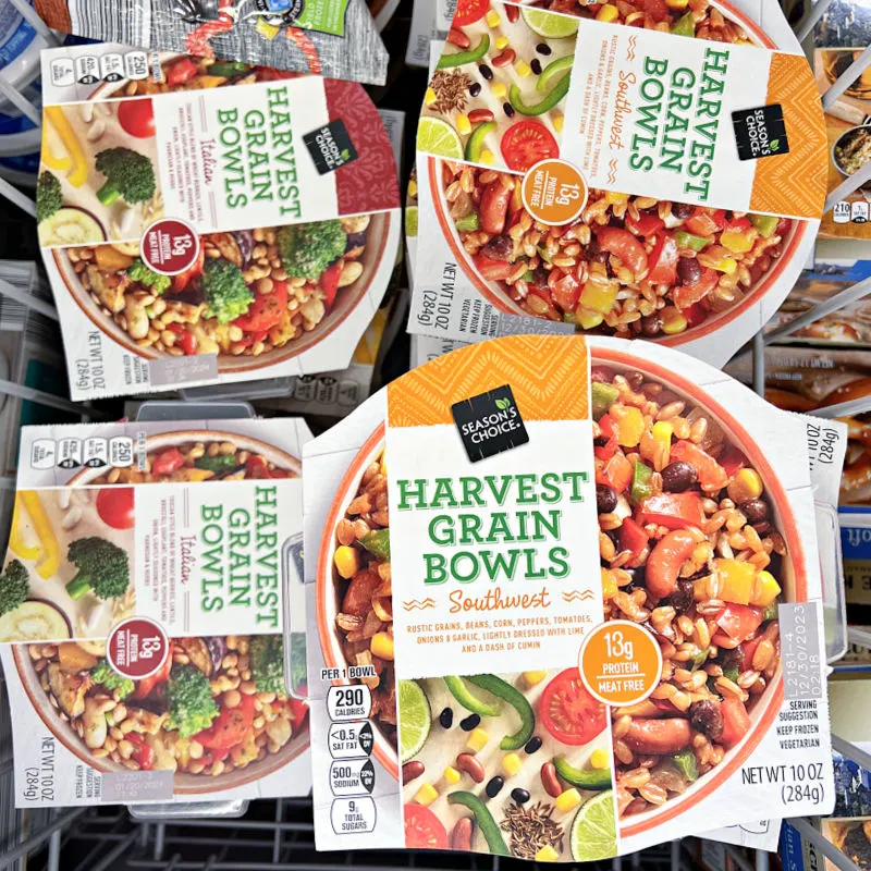 southwest harvest grain bowls in the freezer