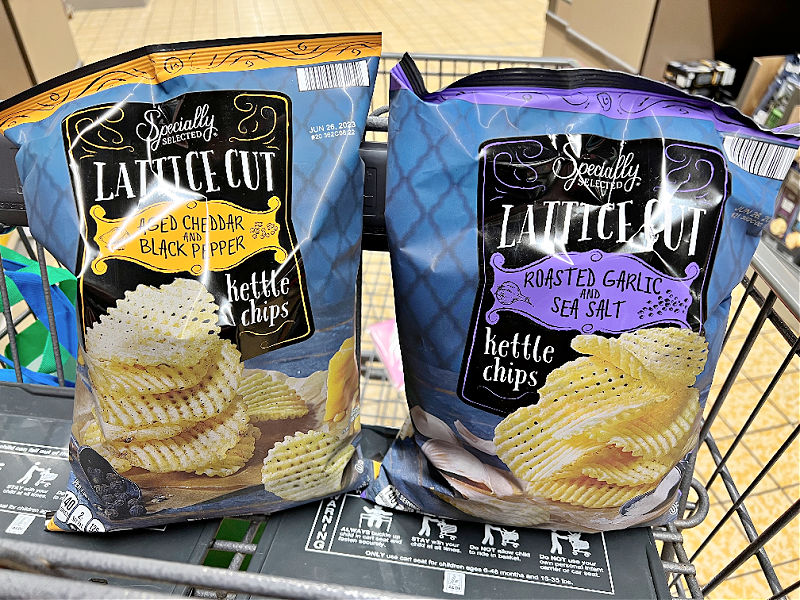 lattice cut kettle chips