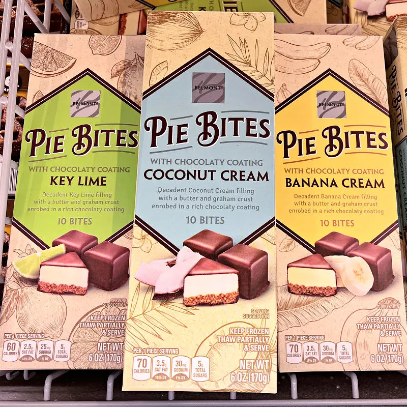 pie bites in three flavors