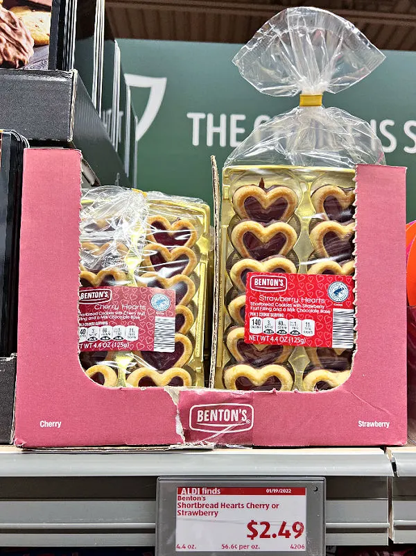 shortbread hearts on the shelf