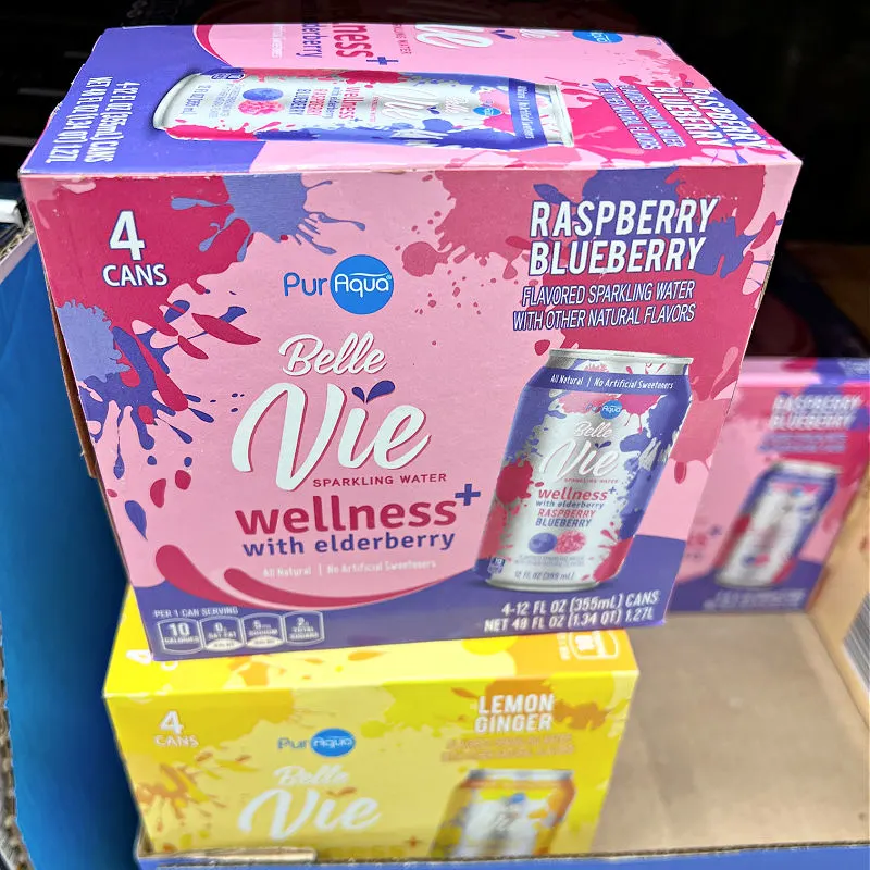 sparkling water plus wellness four packs