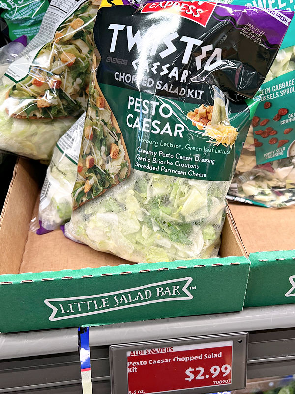 twisted caesar pesto salad kit