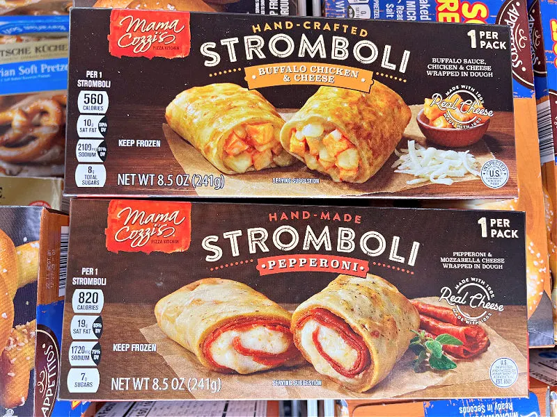 aldi stromboli in pepperoni or buffalo chicken